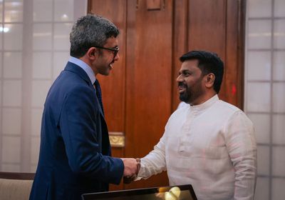 رئيس سريلانكا يستقبل عبدالله بن زايد