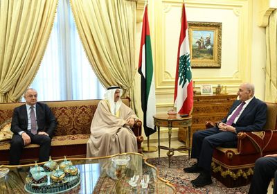 صقر غباش يلتقي رئيس البرلمان اللبناني في بيروت