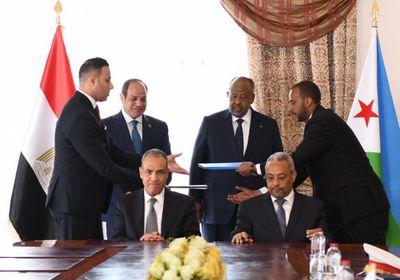 الرئيس السيسي ونظيره الجيبوتي يشهدان التوقيع على مذكرات تفاهم مشتركة