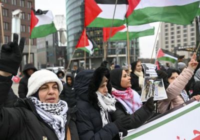 تظاهرات بالسويد لرفض تهجير الفلسطينيين