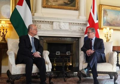 رئيس الوزراء البريطاني يستقبل نظيره الفلسطيني في لندن
