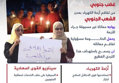 أزمة كهرباء عدن.. سلاح ابتزاز ضد الجنوب (إنفوجراف)