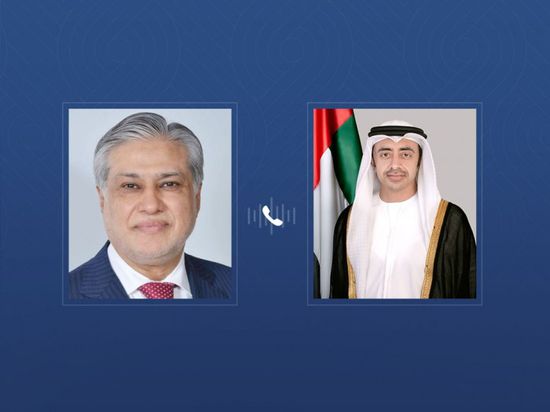 عبدالله بن زايد ووزير الخارجية الباكستاني يبحثان العلاقات الاستراتيجية بين البلدين