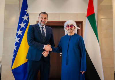 عبدالله بن زايد يستقبل وزير خارجية البوسنة والهرسك