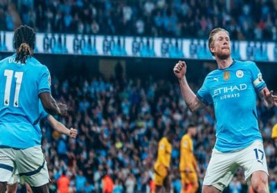    دي بروين يقود مانشستر سيتي للفوز على وولفرهامبتون