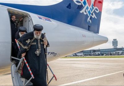 بعد رومانيا وبولندا.. البابا تواضروس يصل إلى صربيا