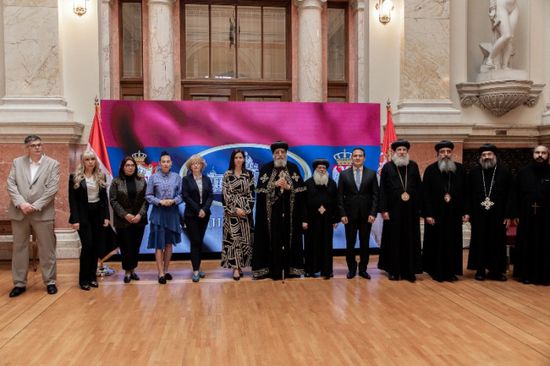 البابا تواضروس يزور البرلمان الصربي في بلجراد