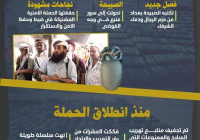 الصبيحة.. الحملة الأمنية تعيد الهيبة والاستقرار (إنفوجراف)