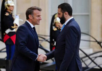الشرع يبعث برسالة إلى ماكرون
