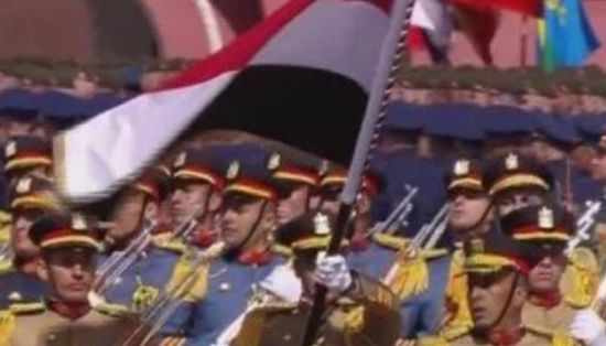 القوات المصرية تزين الساحة الحمراء في روسيا