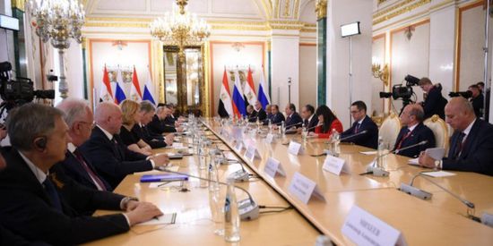 السيسي يثمن العلاقات مع روسيا المتوجة بالشراكة الشاملة