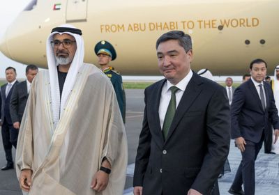 ولي عهد أبوظبي يصل إلى العاصمة الكازاخستانية