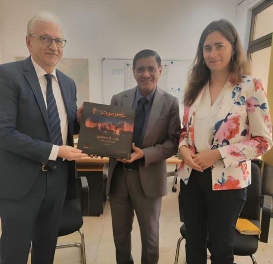 البحسني ونائبة رئيس البعثة الألمانية يبحثان تعزيز العلاقات الثنائية