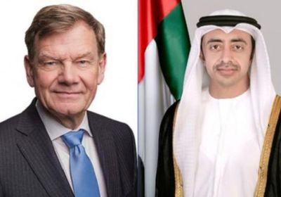 عبدالله بن زايد يبحث مع وزير خارجية ألمانيا الجديد تعزيز التعاون