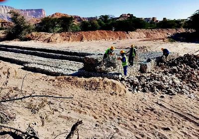 إنجاز مشاريع زراعية ممولة من البنك الدولي في حبان