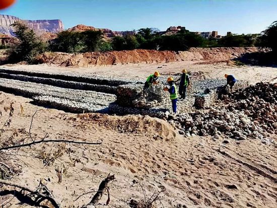 إنجاز مشاريع زراعية ممولة من البنك الدولي في حبان