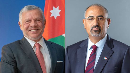 الرئيس الزُبيدي يهنئ ملك الأردن بمناسبة عيد الاستقلال