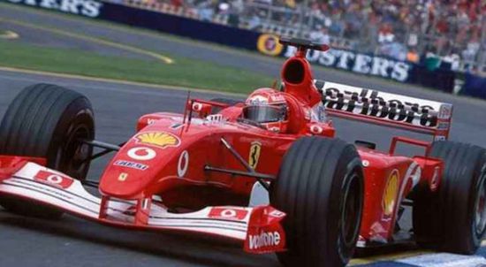 بيع سيارة فيراري كان يقودها شوماخر في مزاد