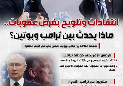 انتقادات وتلويح بفرض عقوبات.. ماذا يحدث بين ترامب وبوتين؟ (إنفوجراف)