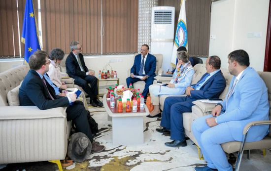 حميد يحث وفدا دبلوماسيا أوروبيا على دعم قطاعات النقل