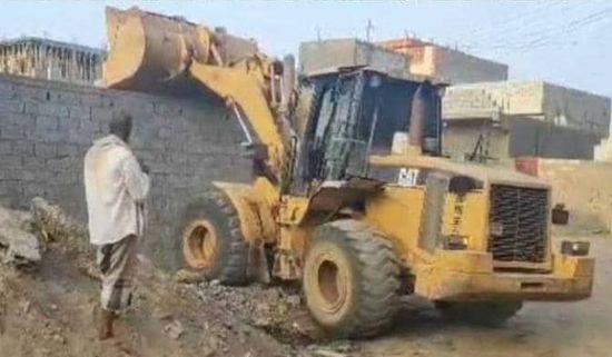إزالة بناء عشوائي في مديرية دار سعد