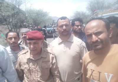 فتح طريق عدن - صنعاء في منطقة مريس