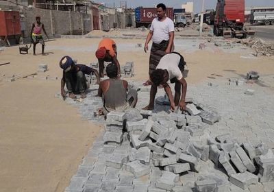 استمرار أعمال تطوير شوارع المنطقة الصناعية في المنصورة