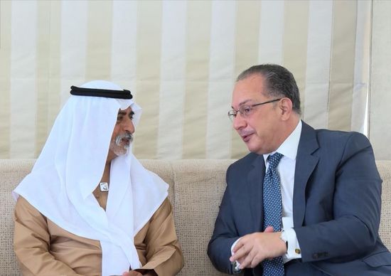 وزير التسامح الإماراتي يستقبل السفير المصري بمناسبة انتهاء فترة عمله