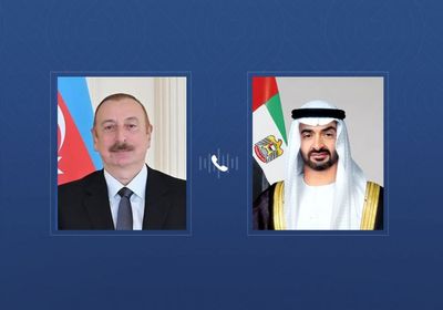 محمد بن زايد يتلقى اتصالاً هاتفياً من رئيس أذربيجان