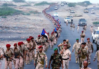 تنظيم مسير عسكري لوحدات من اللواء الخامس دعم وإسناد