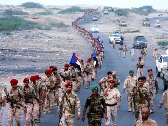 تنظيم مسير عسكري لوحدات من اللواء الخامس دعم وإسناد