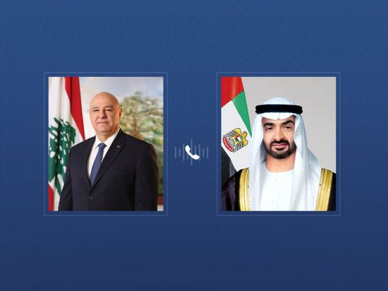 هاتفياً.. محمد بن زايد والرئيس اللبناني يبحثان علاقات التعاون المشتركة