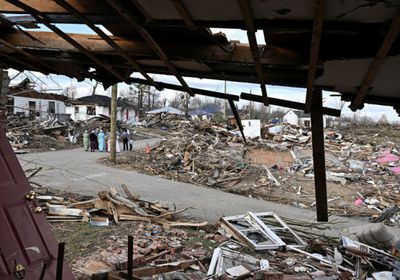 قتلى وجرحى في إعصار بولاية كنتاكي