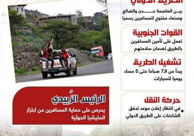 فتح طريق عدن صنعاء.. استجابة لظروف إنسانية (إنفوجراف)