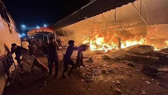 قوات الاحتلال تقصف مسجد الأنصار وسط دير البلح