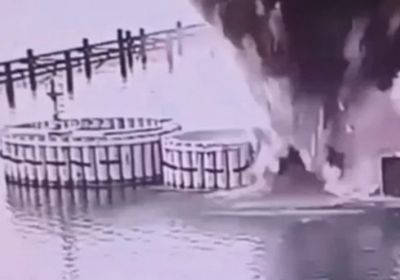 أوكرانيا تفجر جسر القرم للمرة الثالثة