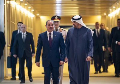 الشيخ محمد بن زايد والرئيس السيسي يبحثان تعزيز العلاقات الثنائية