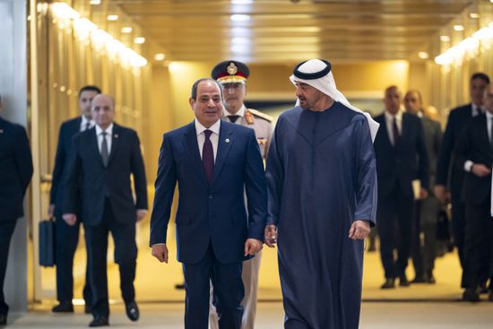 الشيخ محمد بن زايد والرئيس السيسي يبحثان تعزيز العلاقات الثنائية