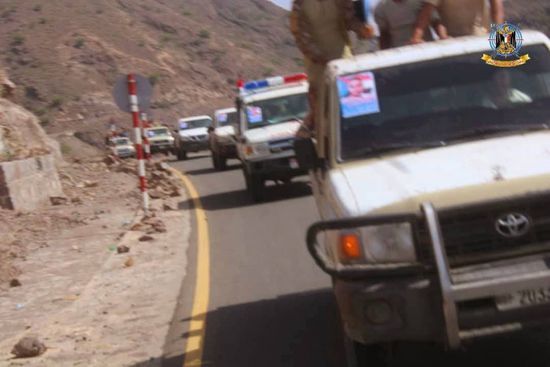 أبناء الضالع يشيعون جثمان الشهيد أحمد ناجي بموكب جنائزي