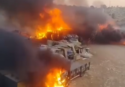 مستوطنون إسرائيليون يشنون هجوماً واسعاً على بلدة شرق رام الله