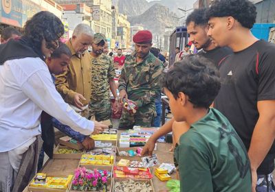 حملة أمنية في كريتر لضبط الألعاب النارية