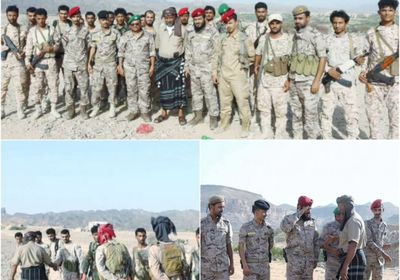 رئيس انتقالي المحفد يزور مواقع اللواء الأول دعم وإسناد