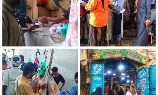 تحرير محاضر لملاحم مخالفة للتسعيرة الرسمية في عدن