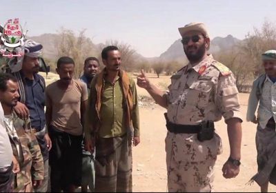 قيادات ألوية العمالقة تزور المرابطين في الجبهات خلال العيد