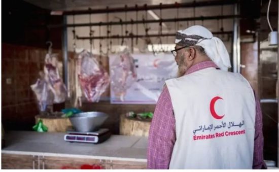 الهلال الأحمر الإماراتي يوزع الأضاحي على 650 أسرة في عدن ولحج