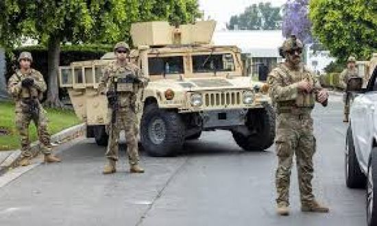 مشاة من البحرية يصلون إلى لوس انجليس بأوامر ترامب