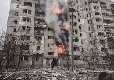 14 جريحًا بغارات روسية ليلية على خاركيف في أوكرانيا