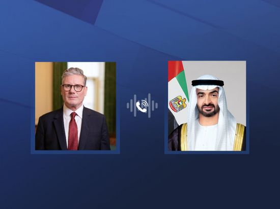 محمد بن زايد ورئيس الوزراء البريطاني يبحثان هاتفياً التطورات الإقليمية