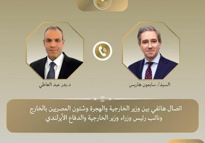 وزير الخارجية المصري يجري اتصال هاتفي بنظيره الأيرلندي