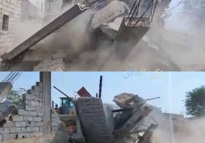 إزالة بناء عشوائي في الممدارة بمشاركة وحدة حماية الأراضي